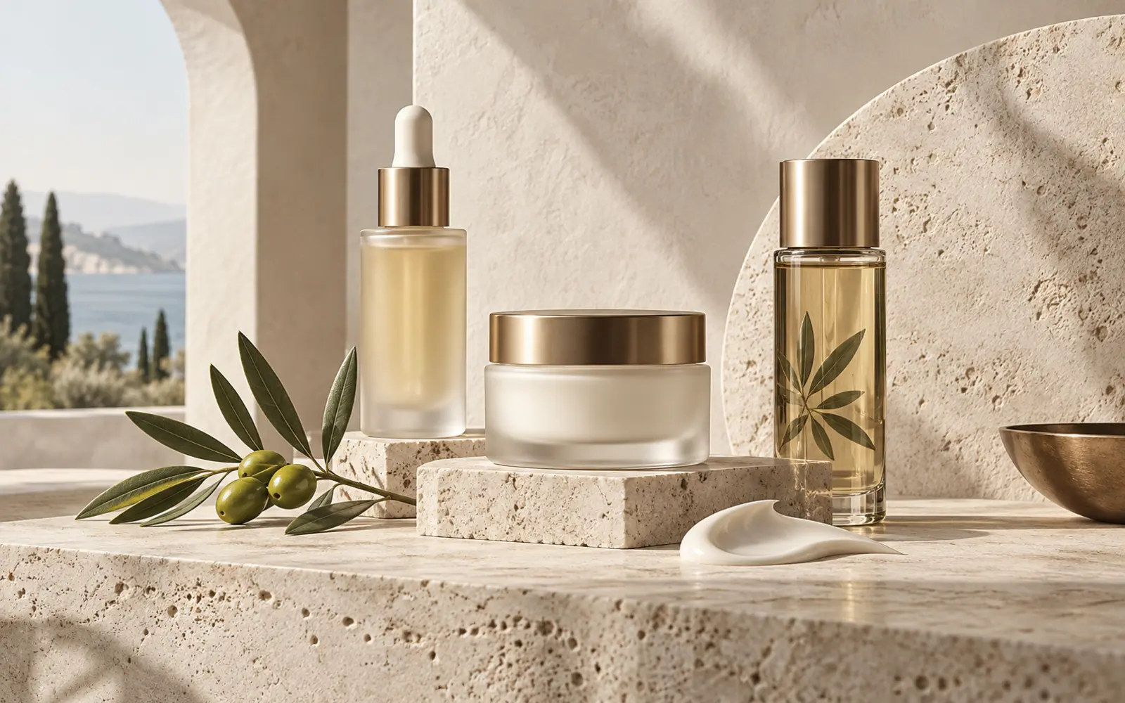 Premium Italian skincare presentation for Alta Cosmesi Italiana